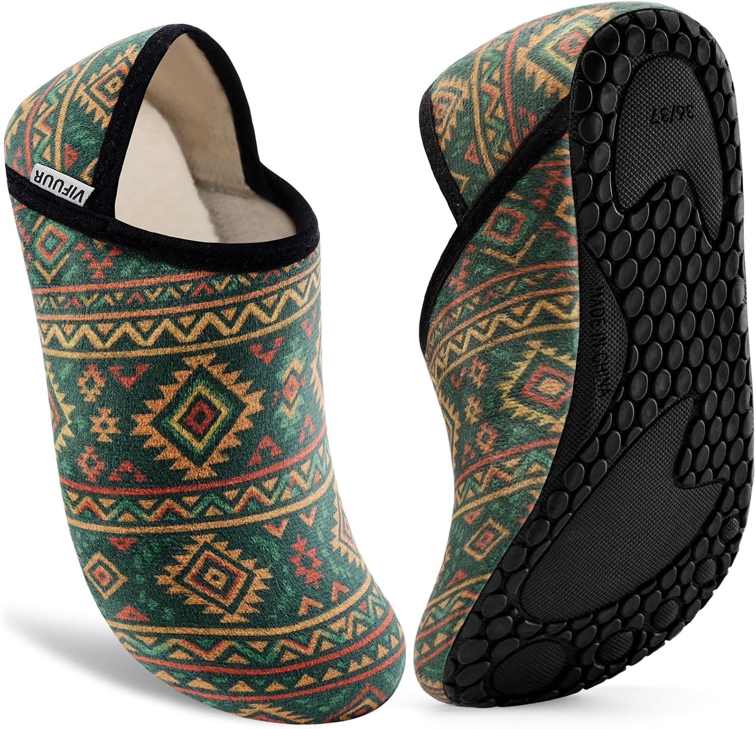Detalle de VIFUUR Fuzzy House Slippers