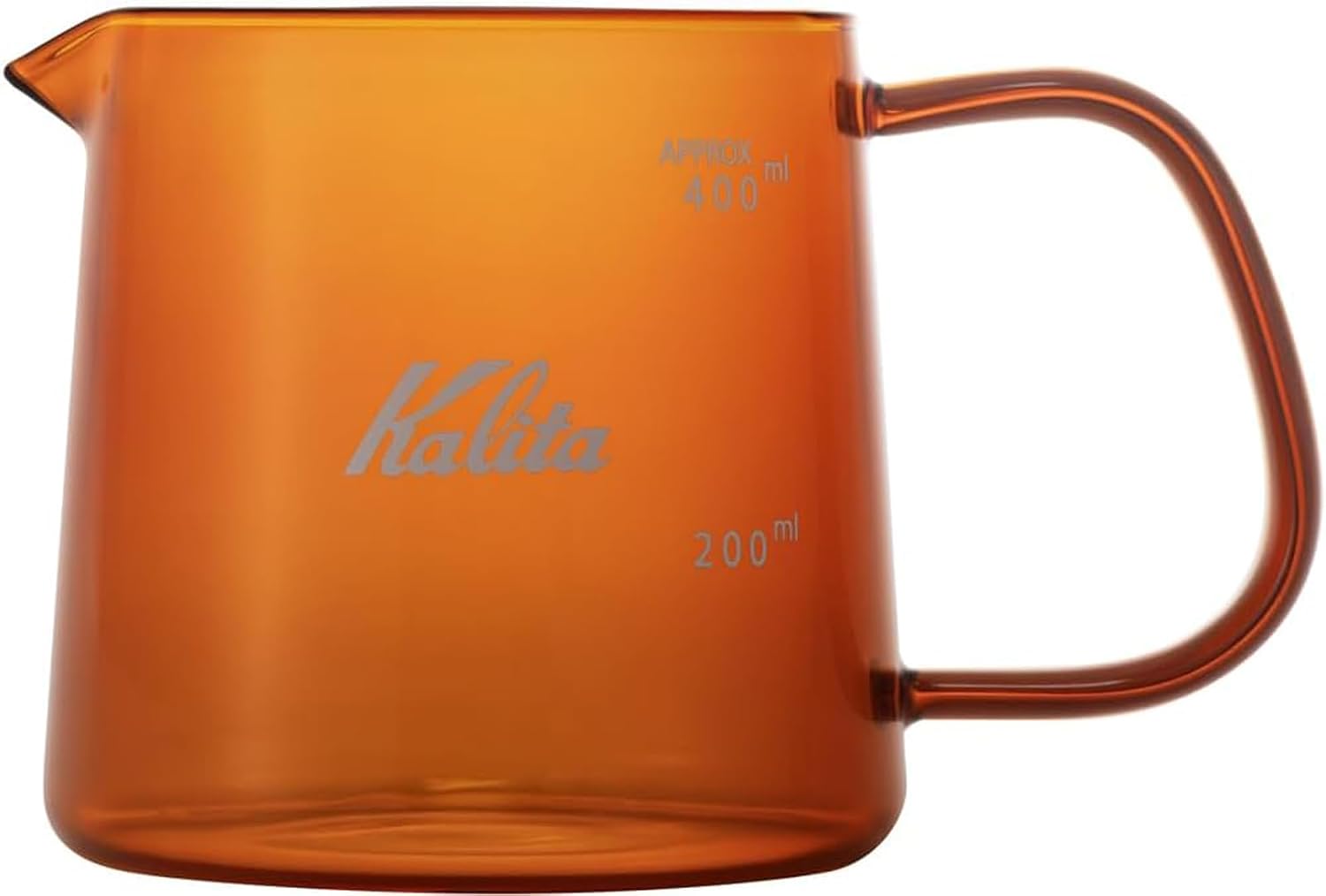 Detalle de カリタ Kalita 31293 コーヒーサーバー 400ml アンバー 耐熱ガラス・電子レンジ対応