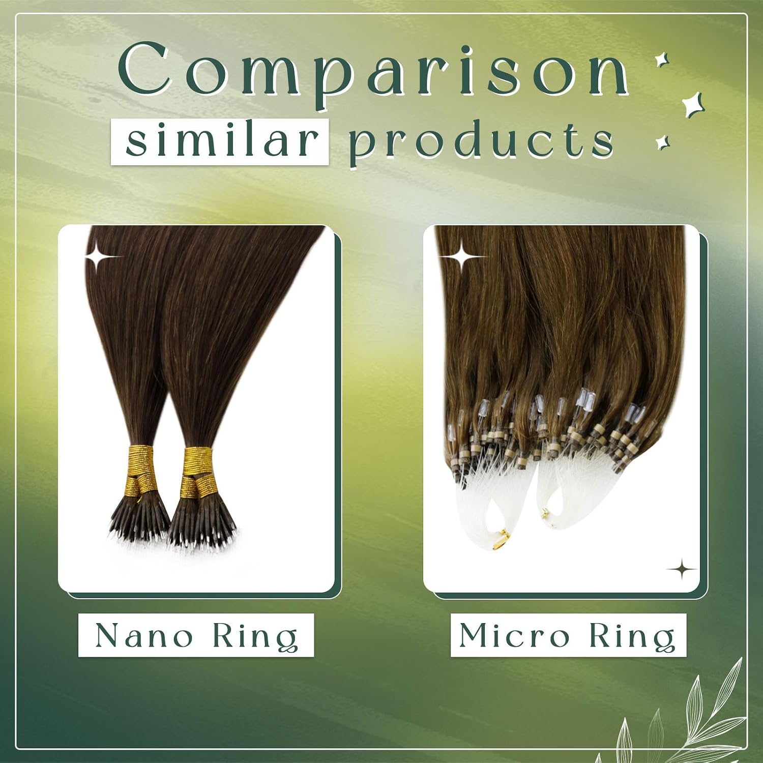 Detalle 2 de RUNATURE nano bead hair extensions, 24-inch