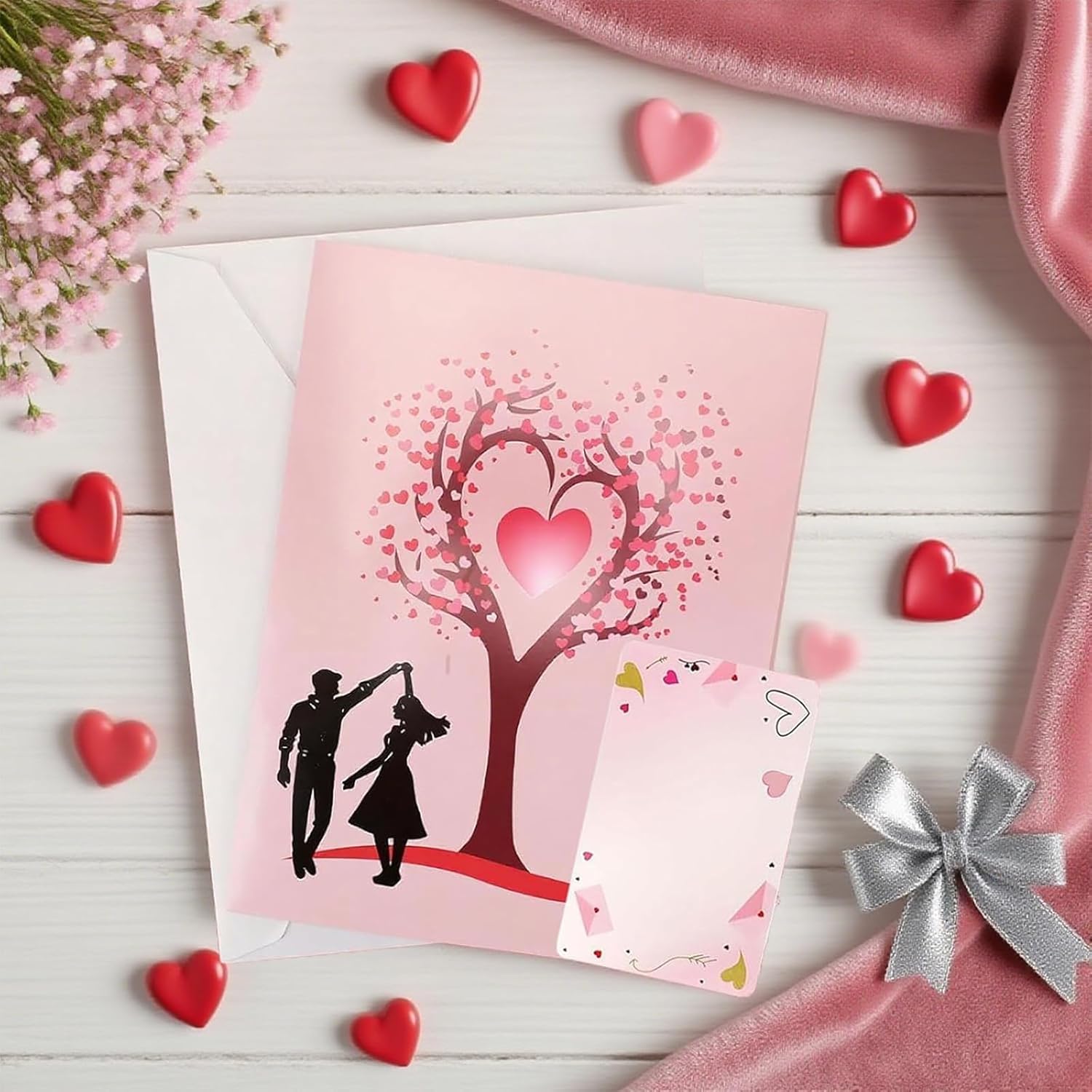 Thumbnail 5 de Pop Up Karte Liebesbaum 3D Valentinstagskarte 💌