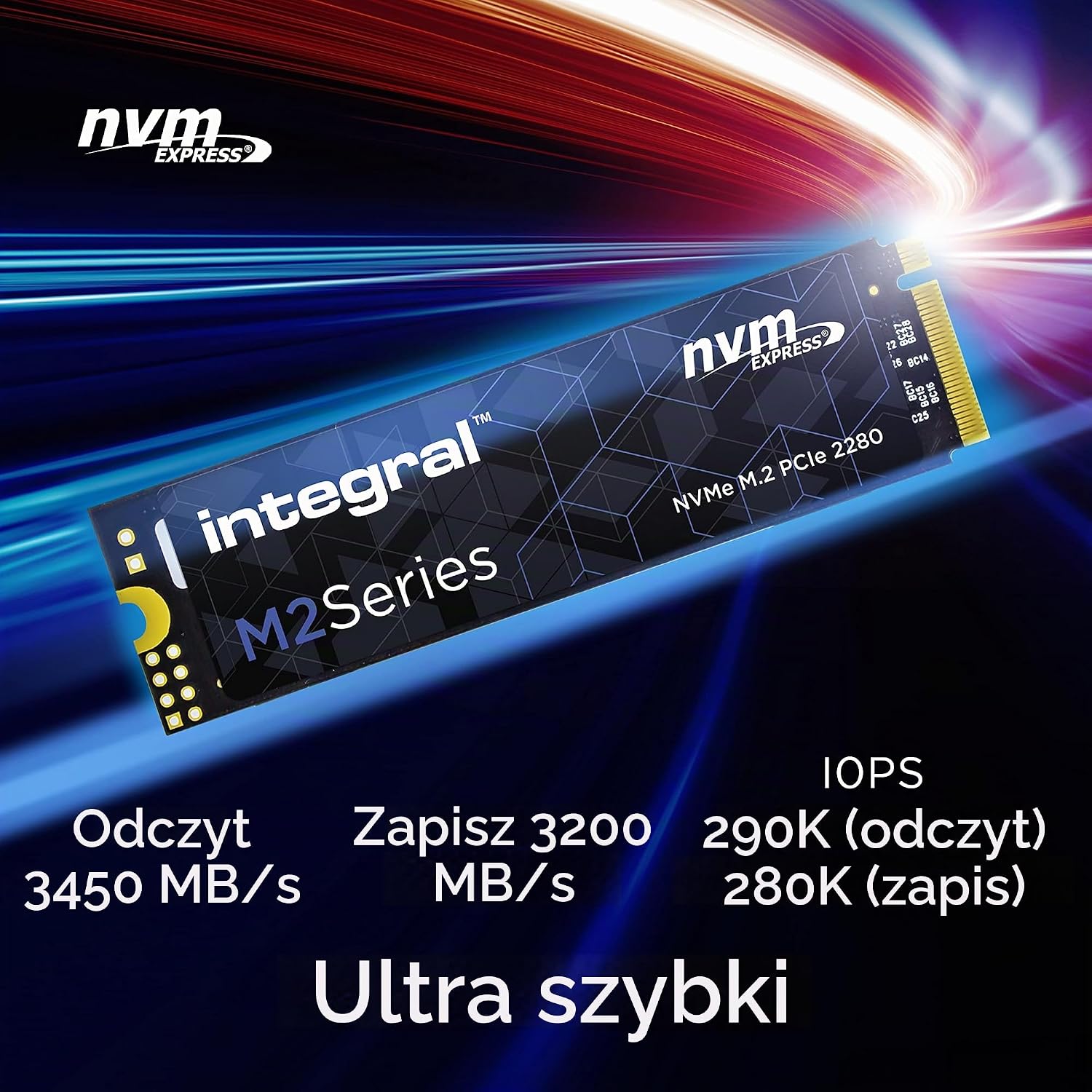 Thumbnail 1 de Integral 1 TB NVMe M.2 2280 SSD PCIe Gen3x4, odczyt do 3450 MB/s