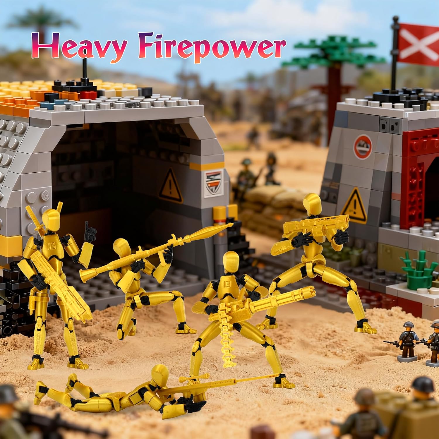 Thumbnail 3 de Qoopower タイタン13 アクションフィギュアセット 5体組・3Dプリント・可動関節・組み立て済み