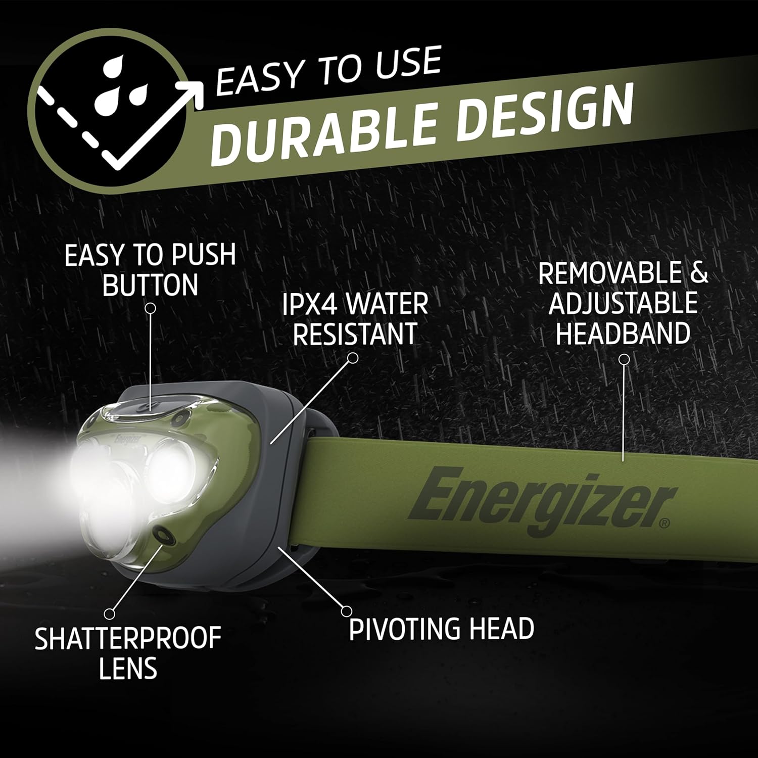 Thumbnail 2 de Energizer Vision HD+ 260 Lumen Head Torch