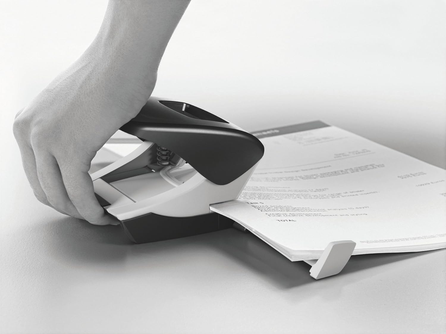 Thumbnail 1 de Leitz NeXXt Bürolocher aus Metall – 25 Blatt, Anschlagschiene, Grau