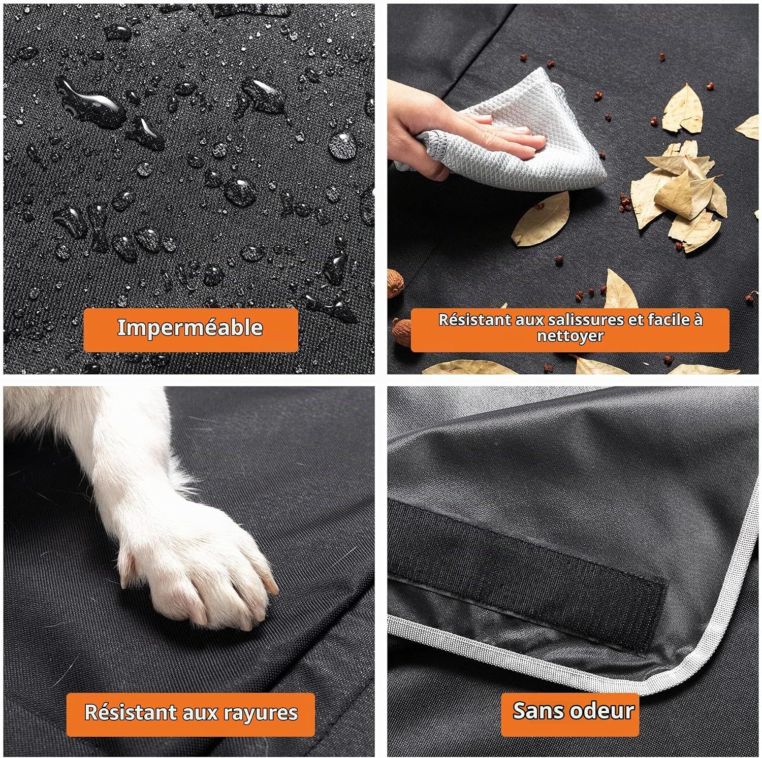 Detalle de Toozey Trunk-Mat-BL001 kofferbakbeschermer, waterdicht 600D Oxford met zijflappen
