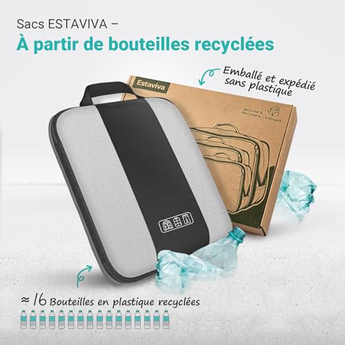 Thumbnail 6 de Organisateur Valise 8 Pièces Estaviva – Pack Compression Voyage en Polyester Premium