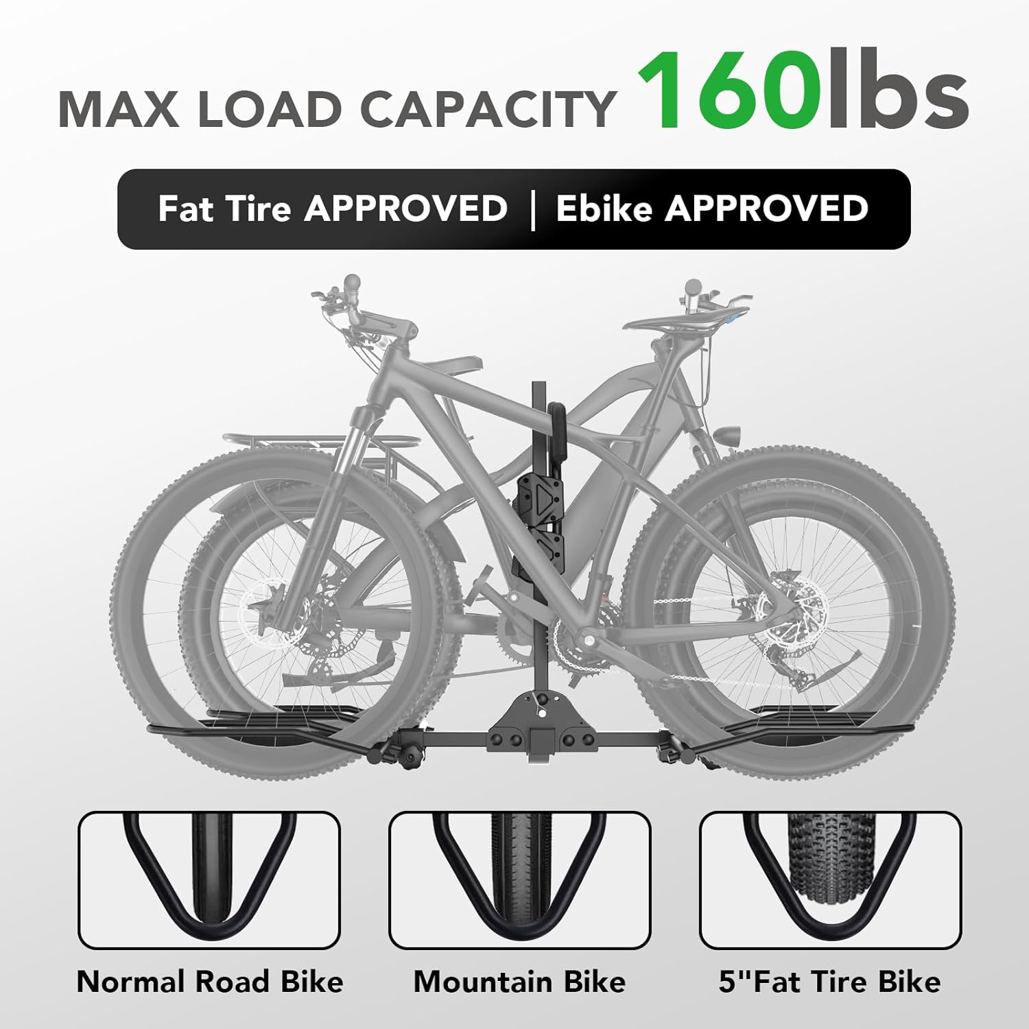 Thumbnail 1 de TrailXpert 2-Bike Hitch Mount Rack for E-Bikes & Fat Tires (2-inch receiver)