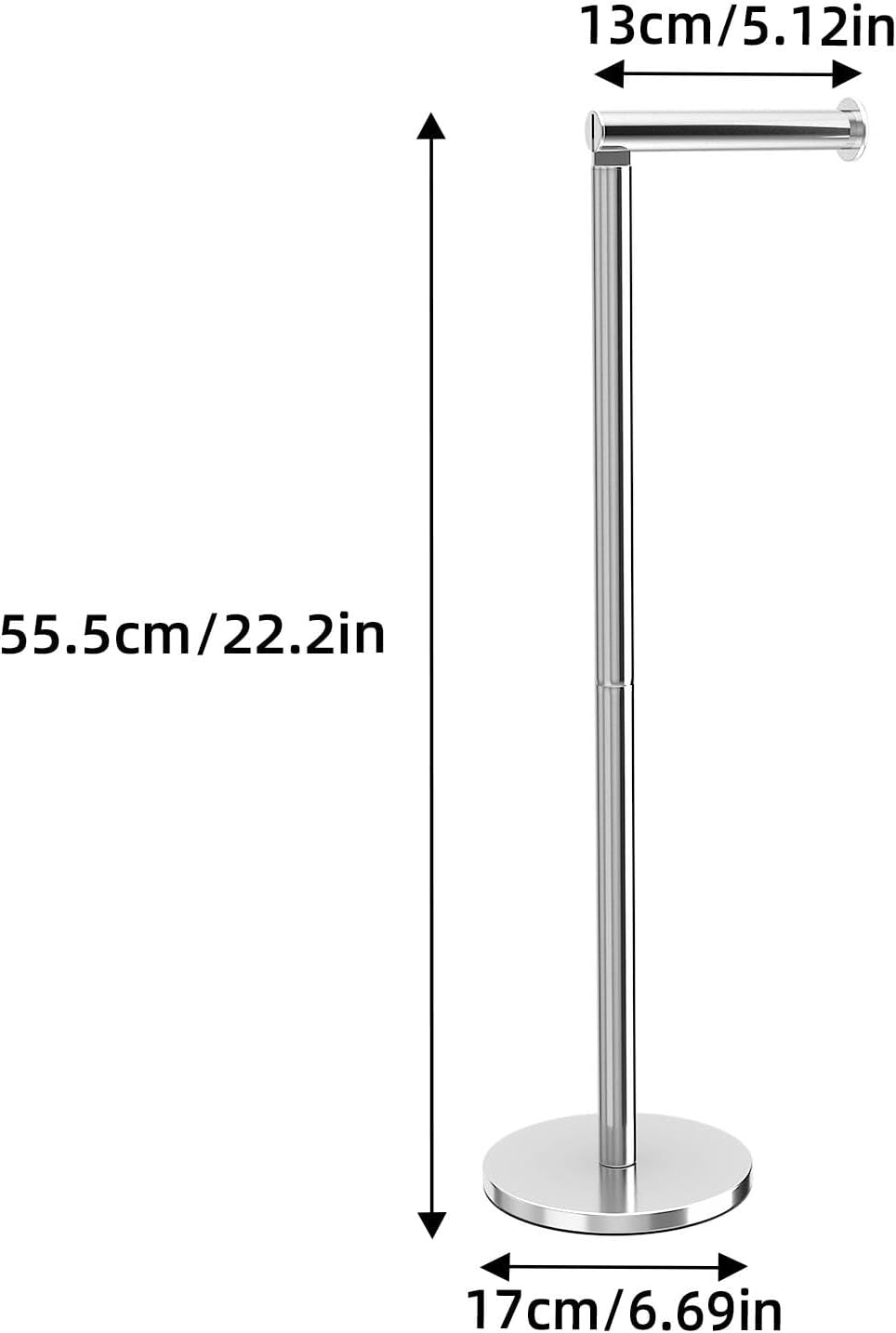 Thumbnail 5 de Stainless Steel Free-standing Toilet Roll Holder 🚽