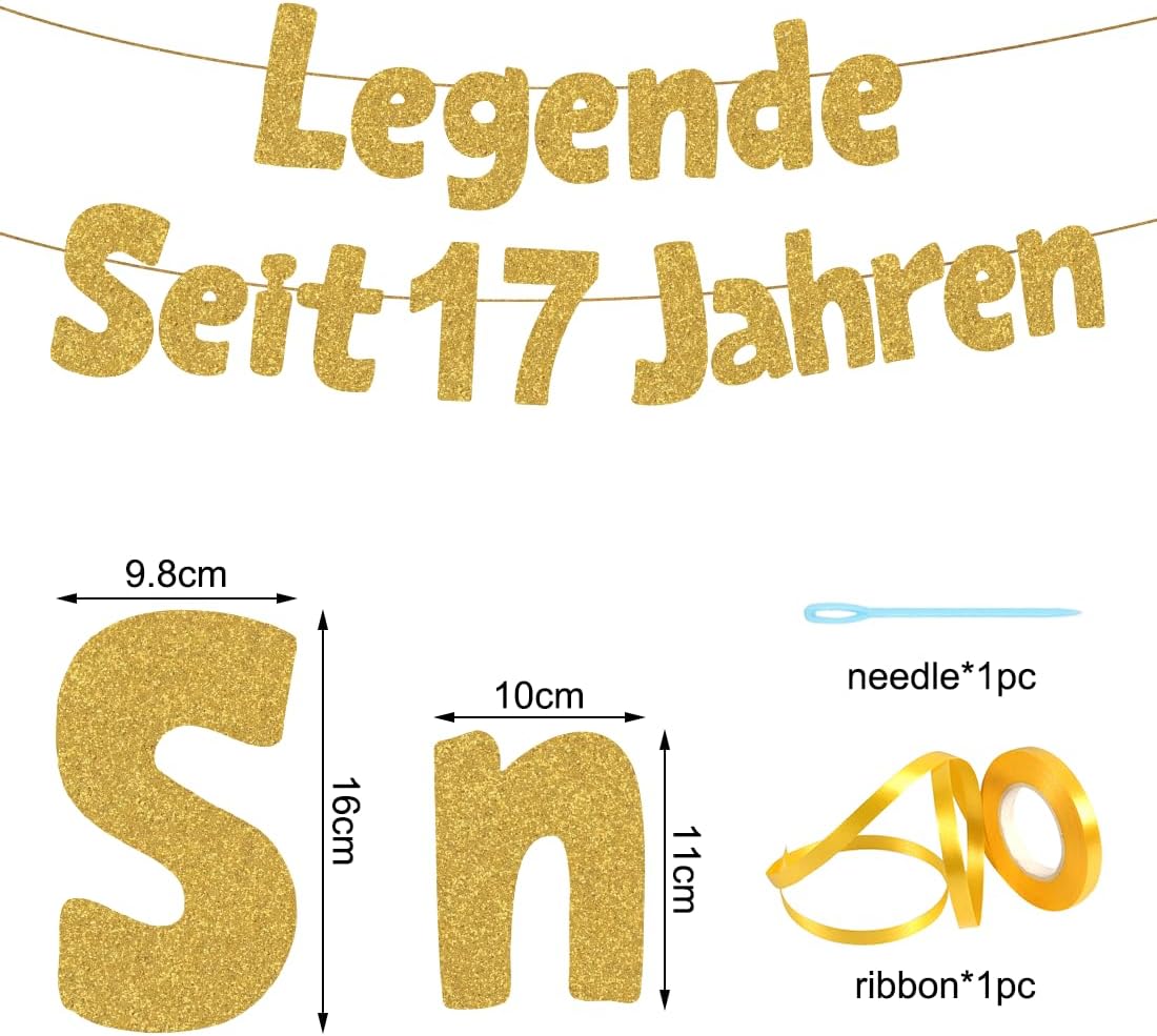 Thumbnail 1 de HUKUMA Legende „Seit 17 Jahren“ – Banner zur 17. Geburtstagsfeier (1,5 m)