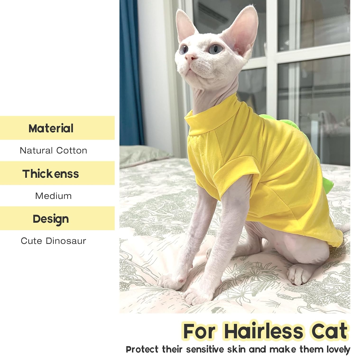 Detalle de QBLEEV Cat Shirt, Cotton