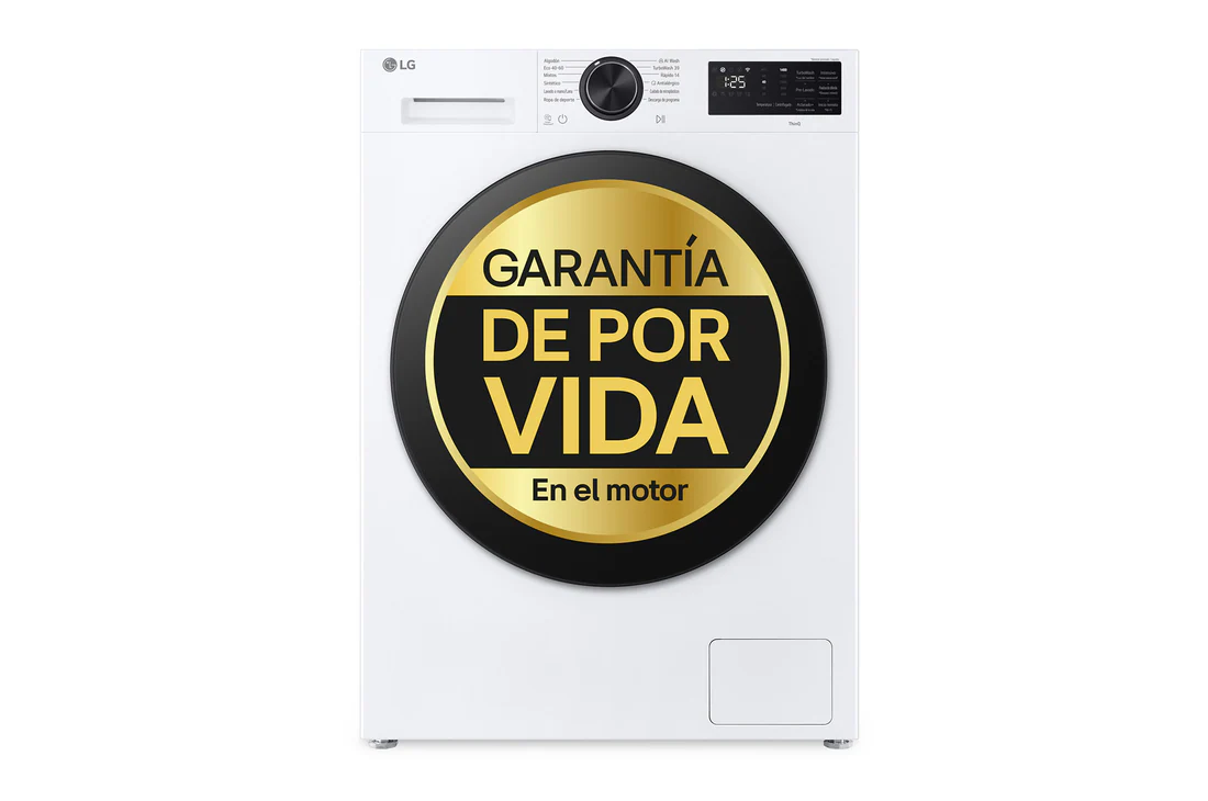 Detalle de Lavadora Inteligente LG F4X5013TLB: 13 kg, AI Direct Drive y TurboWash 360º