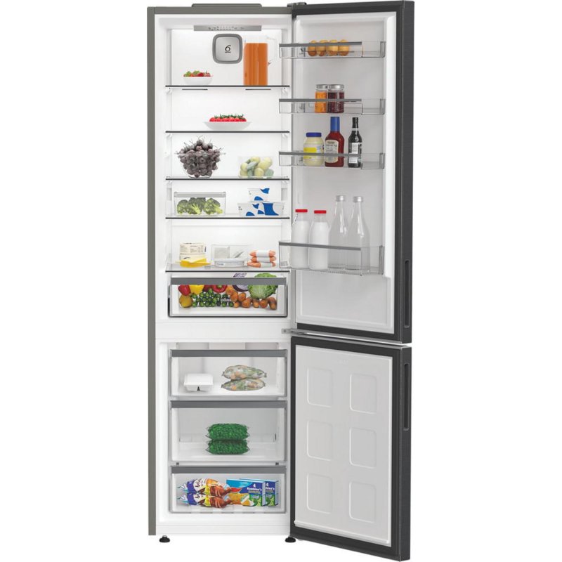Detalle de Whirlpool Frigorífico Combi No Frost 203 cm – 355 L – Negro, Multi-airflow y LED