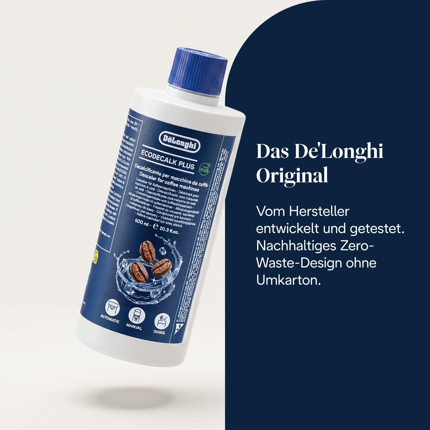Thumbnail 4 de De'Longhi EcoDecalk Plus Entkalker – 600 ml, 6 Anwendungen