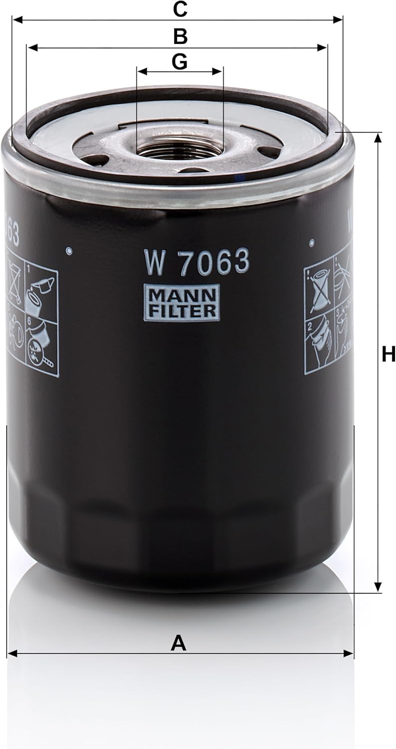 Thumbnail 2 de MANN-FILTER W 7063 Oil Filter for Cars & Transporters