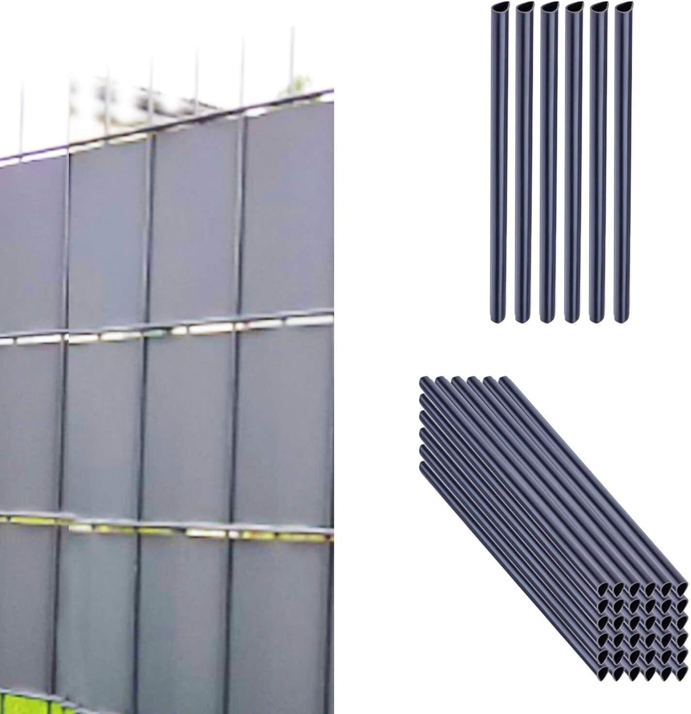 Thumbnail 2 de Alaskaprint Befestigungsclips für Sichtschutzstreifen (30x) aus PVC in Anthrazit