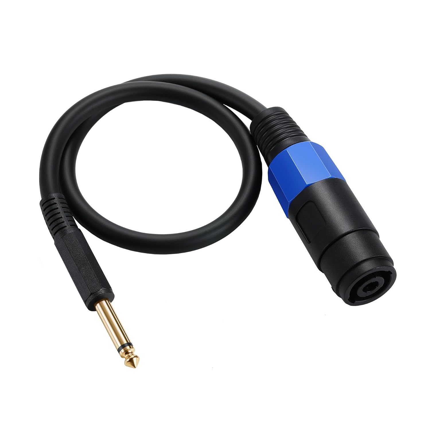 Thumbnail 1 de MTUERANC Speakon to 1/4 Mono Speaker Cable, 50 cm, 2-Pole TS Adapter