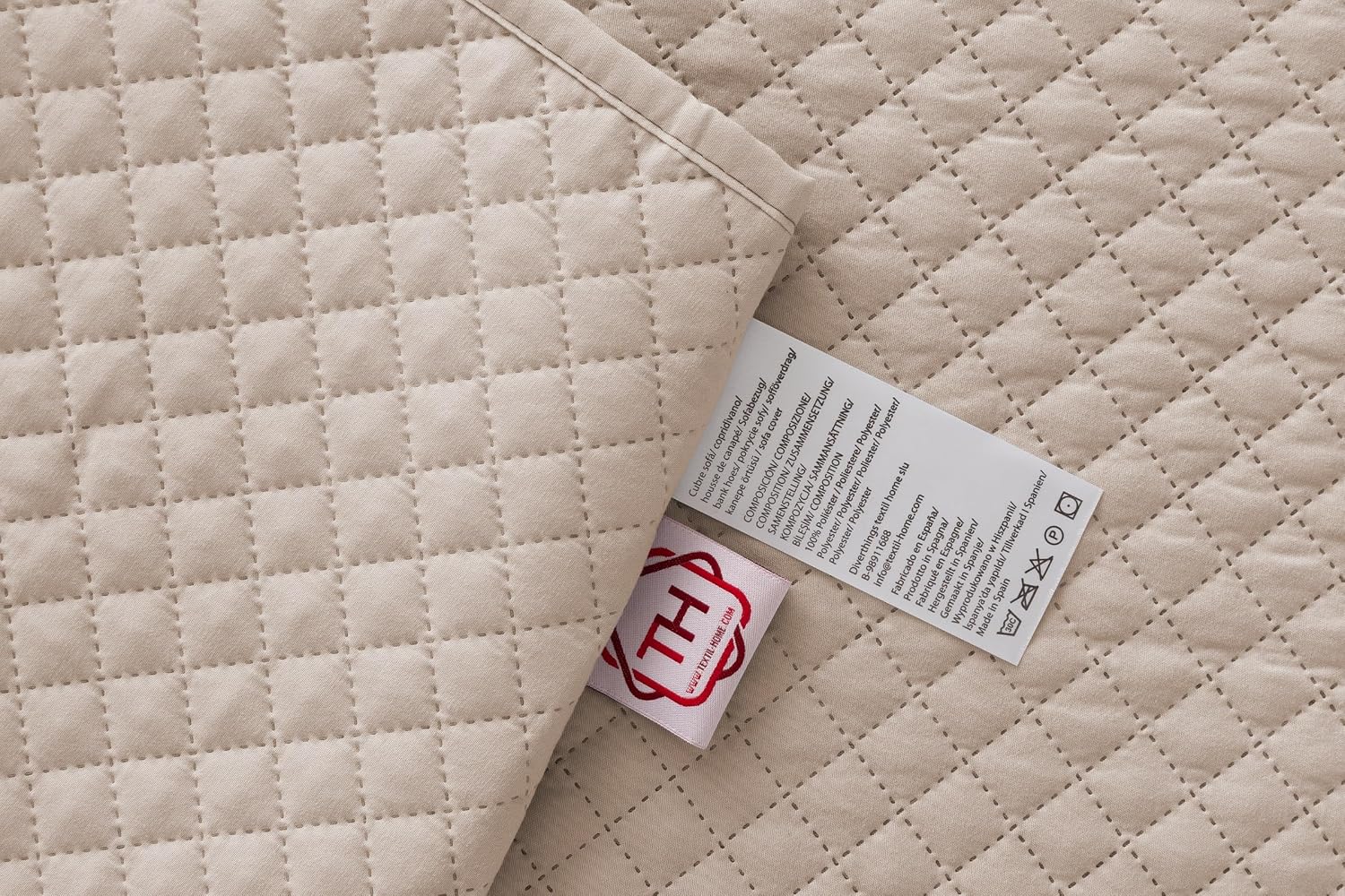 Thumbnail 6 de textil-home Adele Copridivano 150 cm beige 🛋
