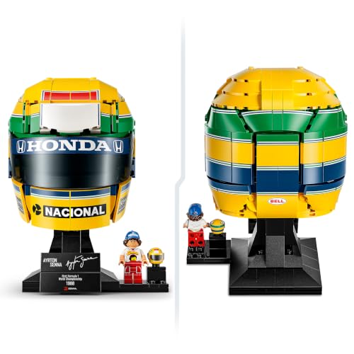 Detalle de LEGO Editions Casco Ayrton Senna – Kit de Construcción 43024