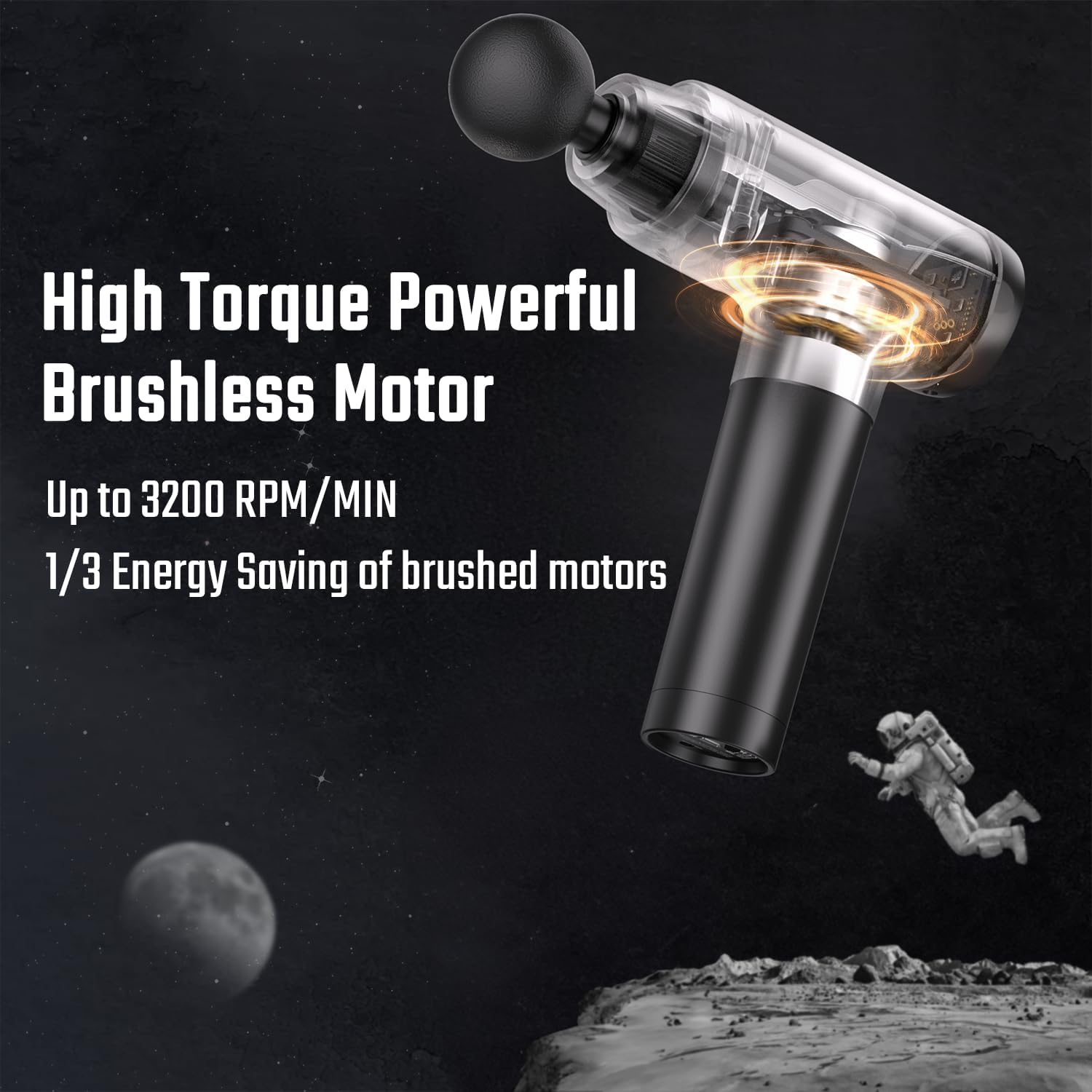 Detalle 2 de Massage Gun Deep Tissue 20-speed cordless massager ๐