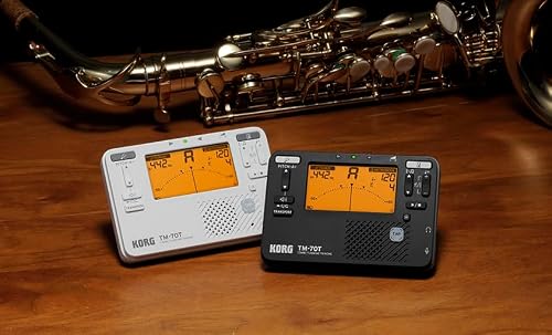 Detalle de Korg TM70T: Kombiniertes Metronom- und Stimmgerät in kompakter Bauweise – Schwarz