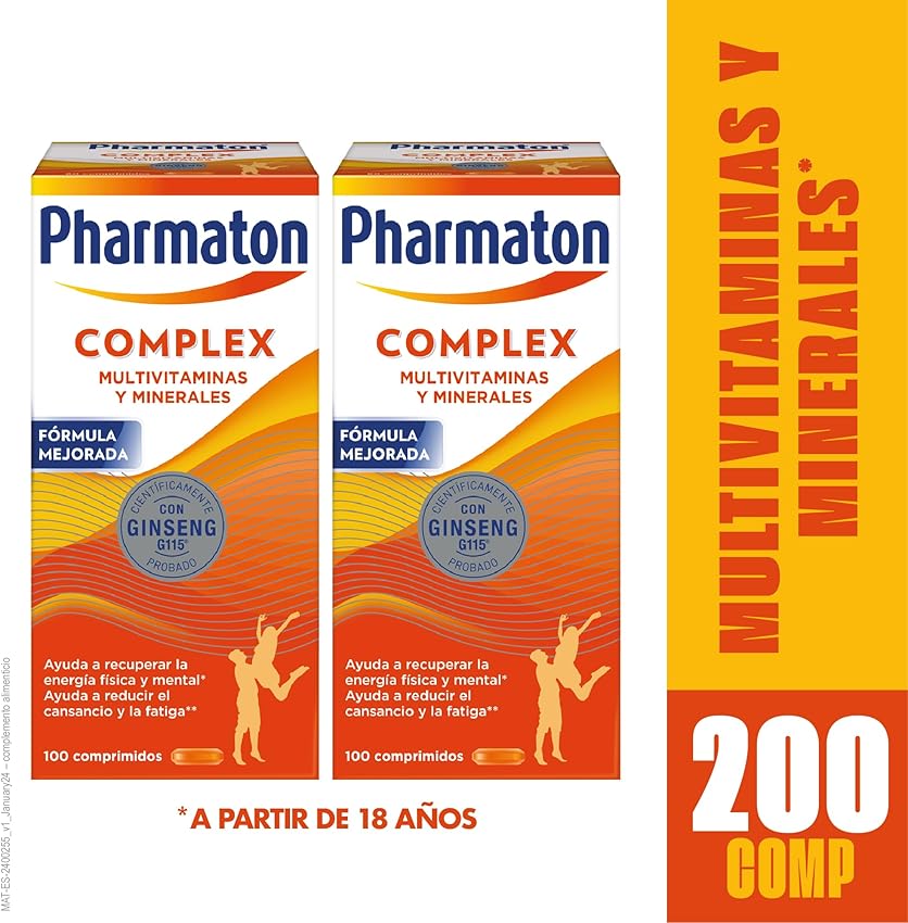 Detalle de Pharmaton Complex G115 - Multivitamínico con Ginseng 💊