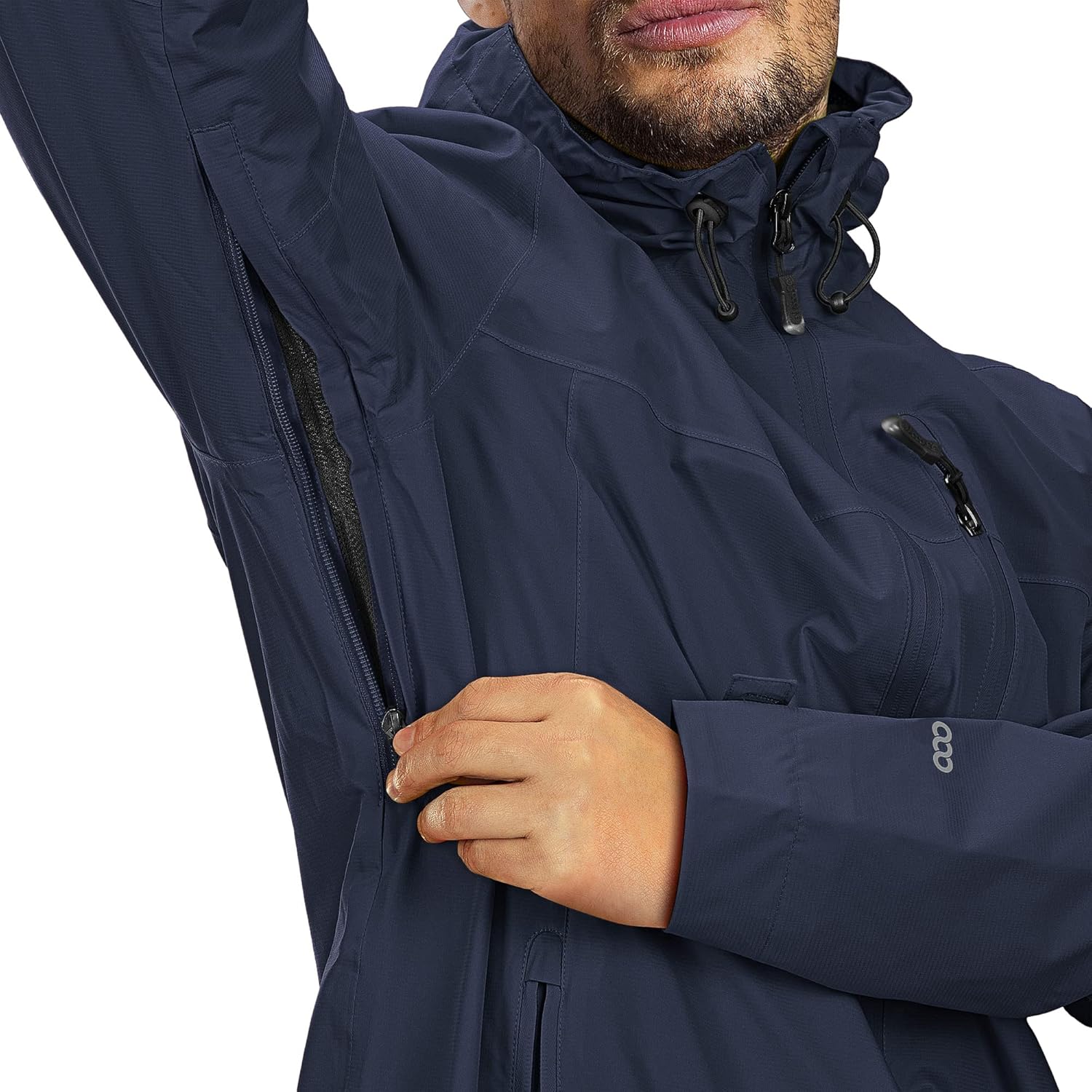 Thumbnail 1 de 33,000ft Regenjacke Herren – Wasserdichte, leichte Outdoorjacke mit Kapuze