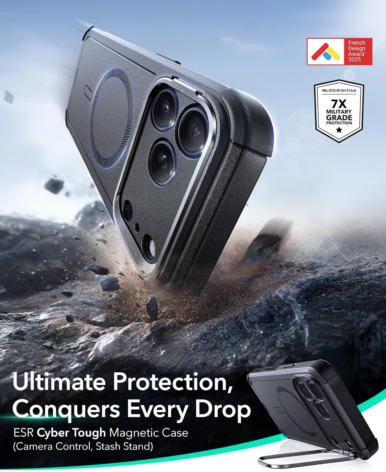 Thumbnail 1 de ESR iPhone 17 Pro Max Case with 7X Drop Protection