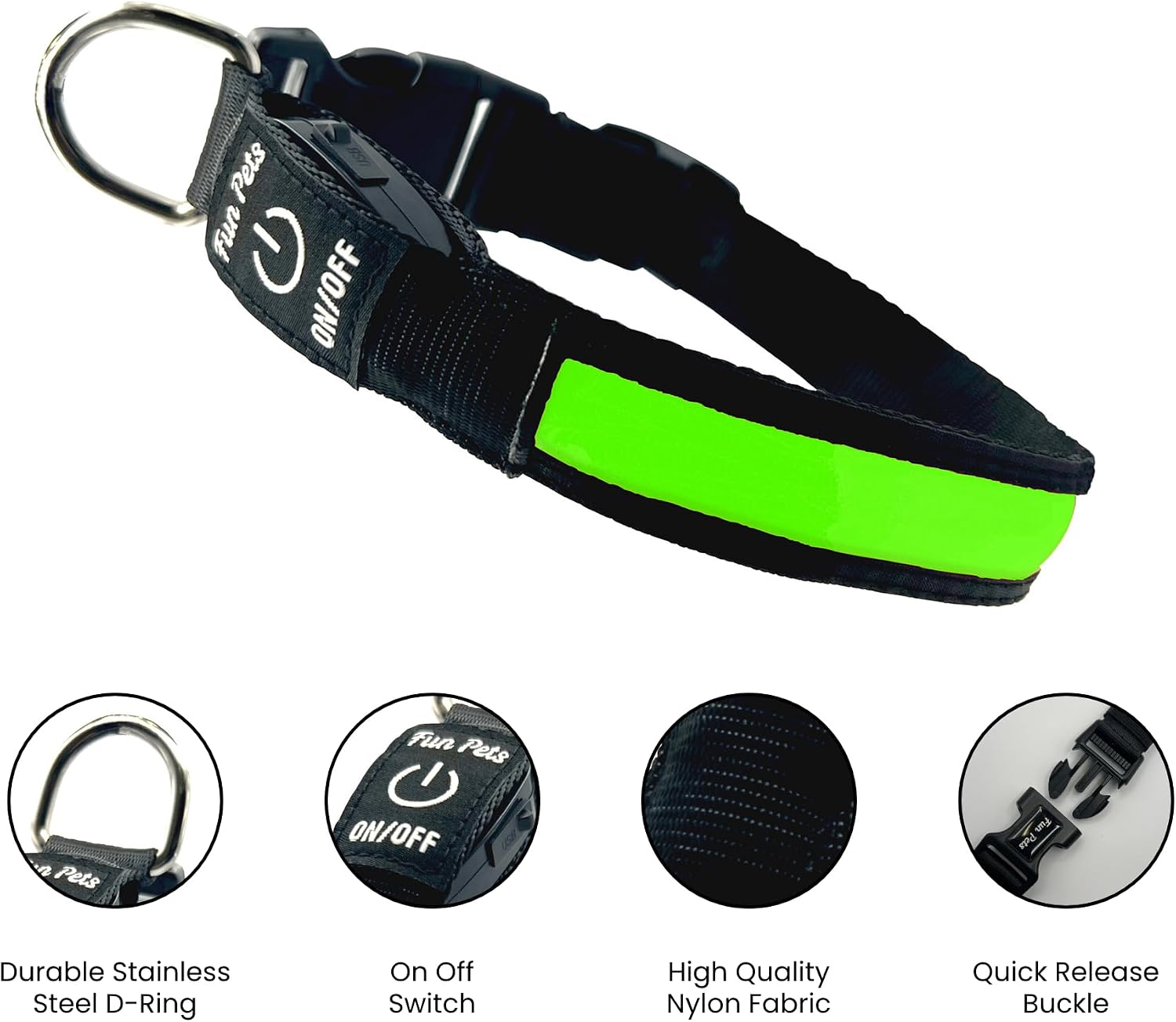 Thumbnail 4 de Fun Pets LED Dog Collar 50–60cm