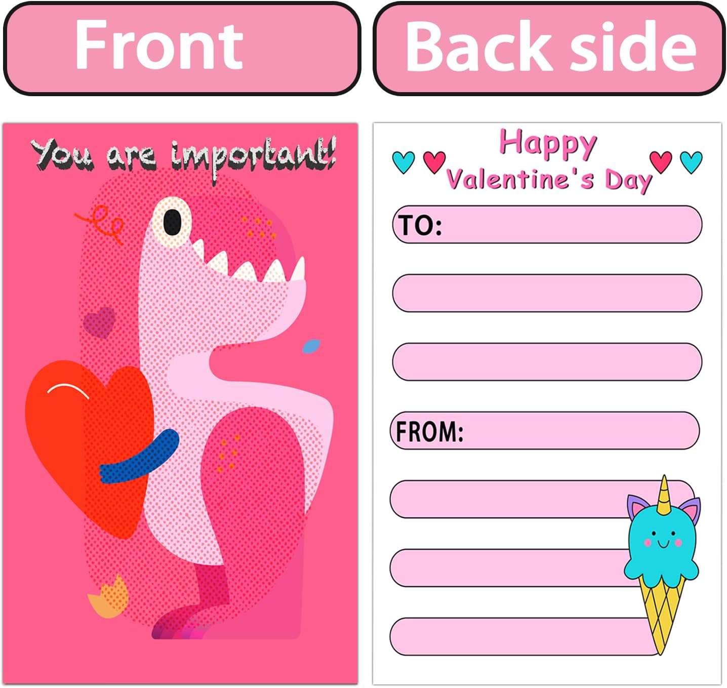Thumbnail 1 de HSHFAMIIY Valentines Day Cards 24-pack 💌