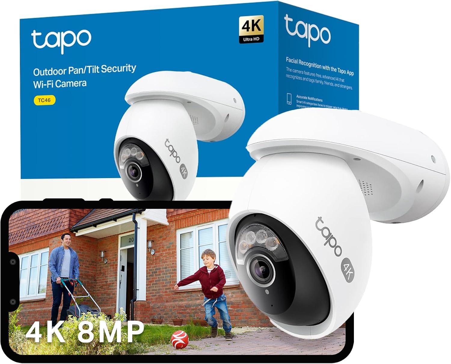 Detalle de Tapo TC46 4K 8MP outdoor security camera