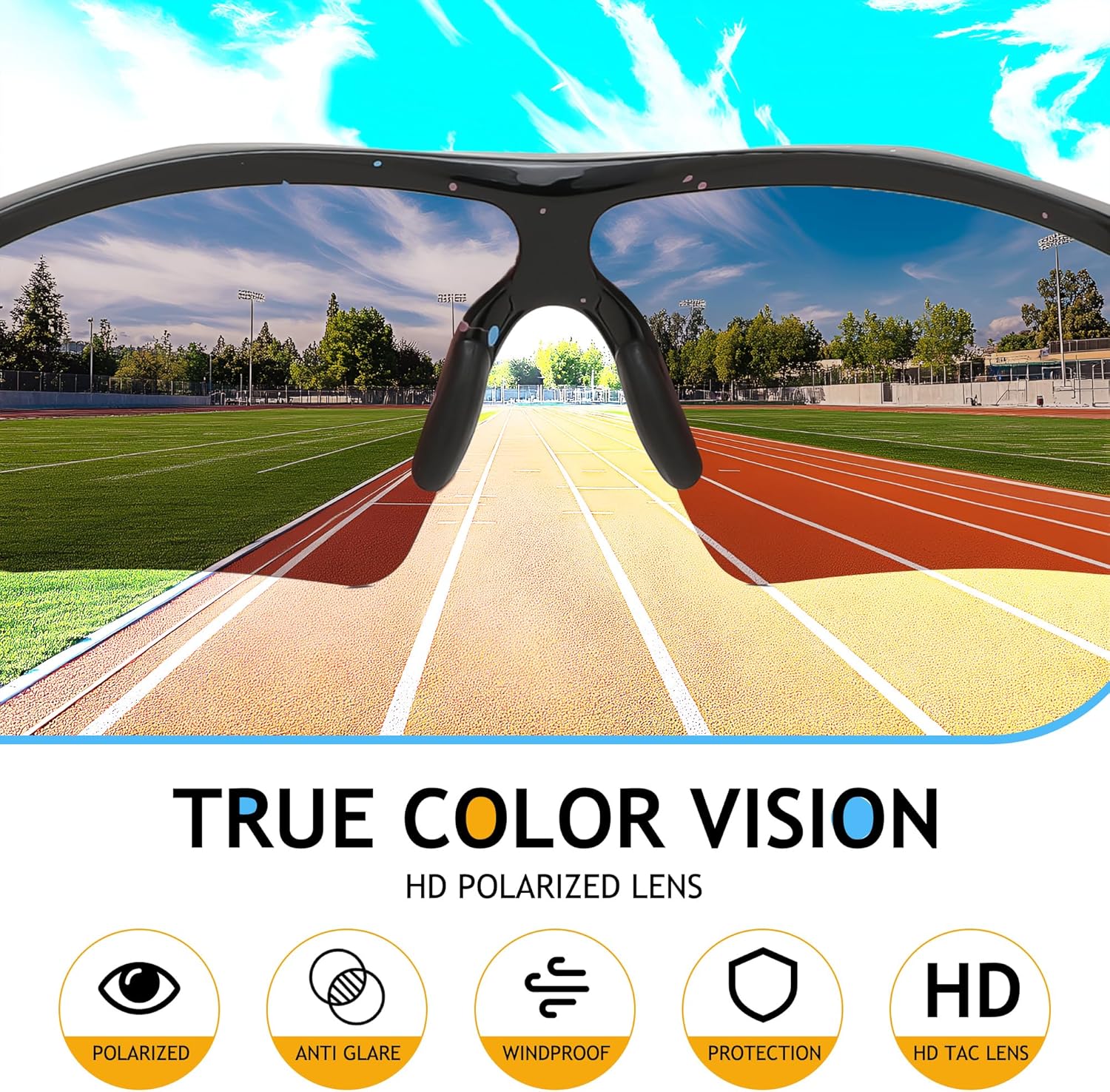 Thumbnail 5 de FEISEDY Kids Polarised Sunglasses TR90: Lightweight, Durable Sports Shades for 6–14s