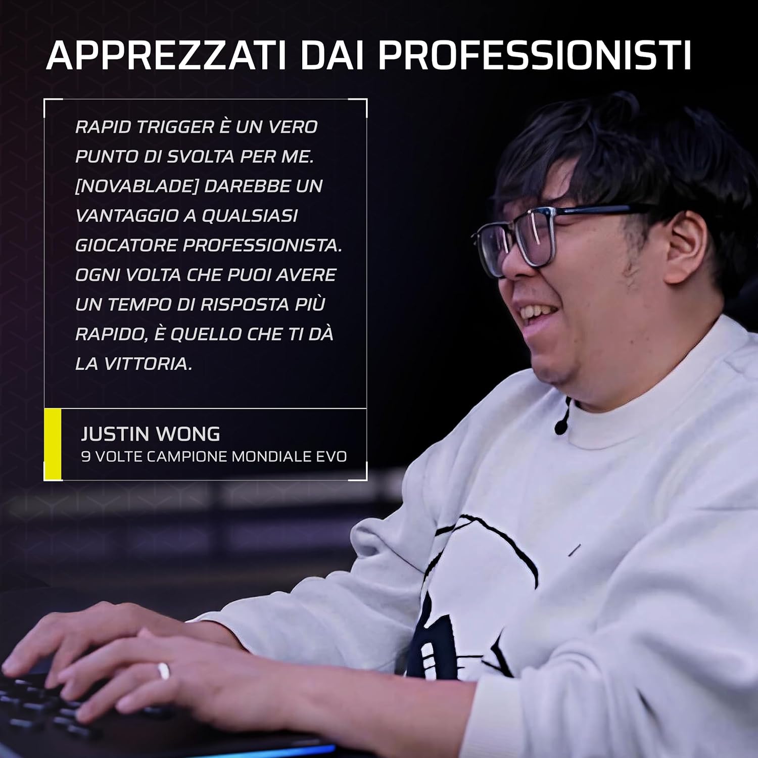 Thumbnail 2 de Corsair NOVABLADE PRO Controller wireless con Effetto Hall, 2,4 GHz e 15 tasti per PS5, PS4 e PC