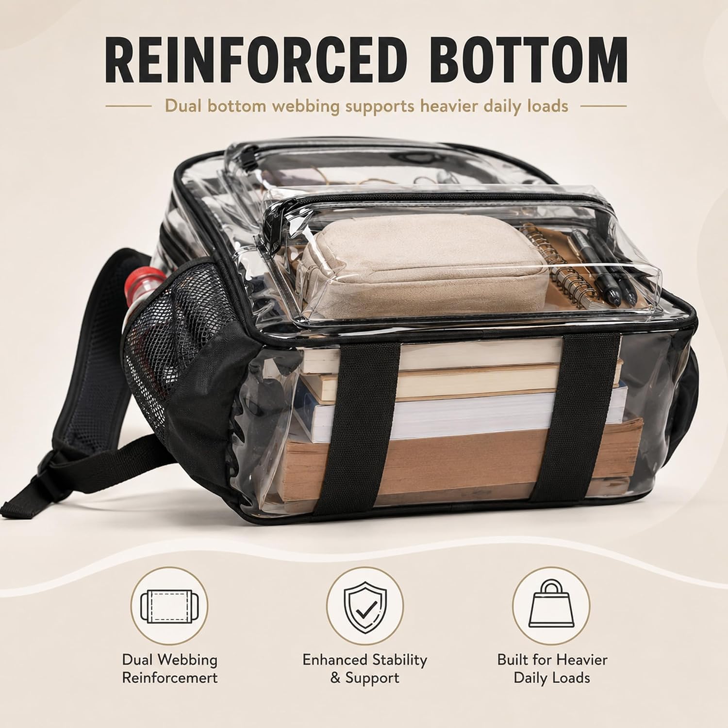 Detalle de Clear Backpack, 0.5mm PVC