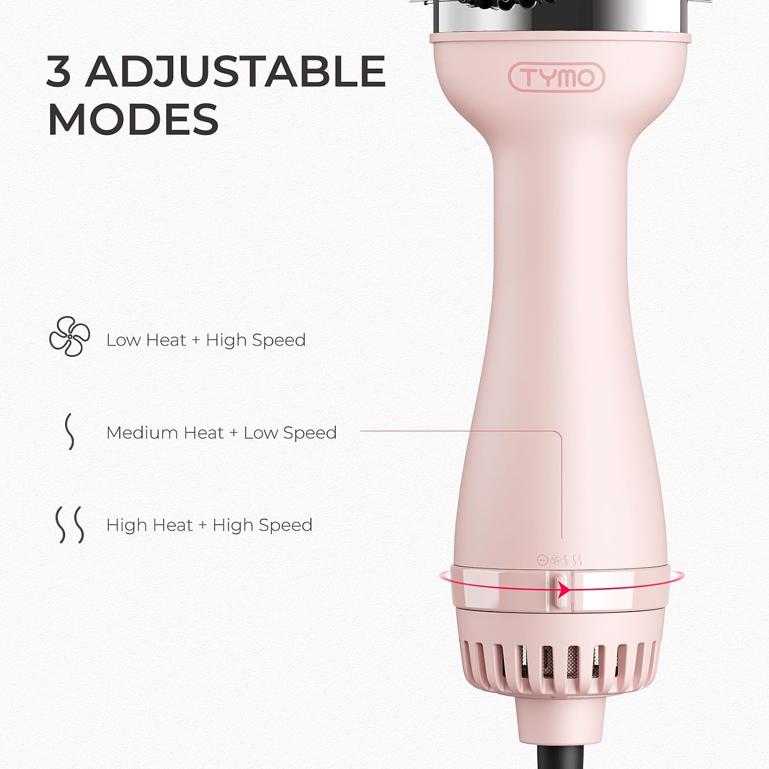 Thumbnail 6 de TYMO HC300P Hair Dryer Brush, 2.85-Inch Oval Titanium Barrel