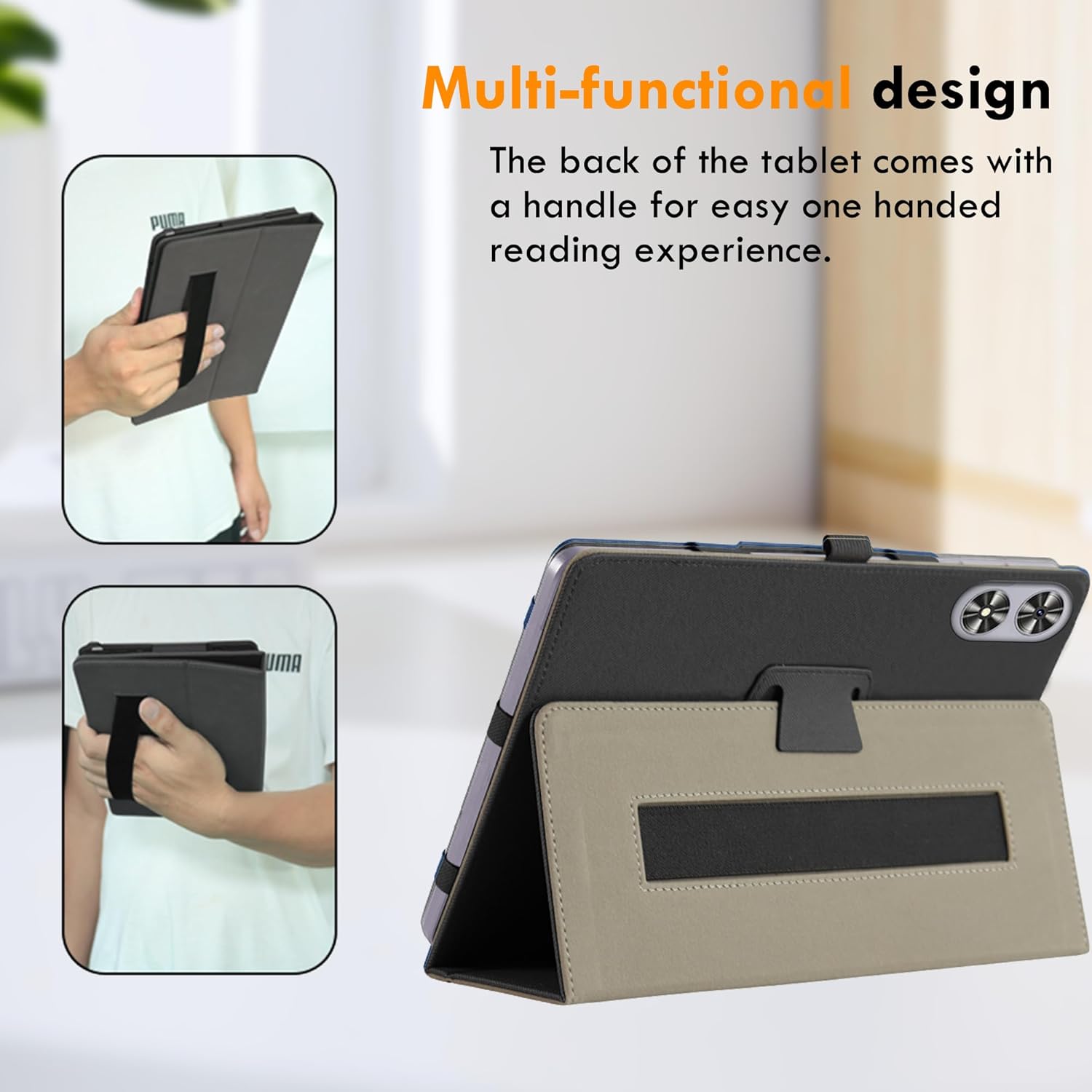 Thumbnail 6 de zZjoOoj Hülle für SVITOO P11 (11 Zoll) – dünnes PU-Case Cover mit Ständer & Handschlaufe plus 9H Schutzfolie