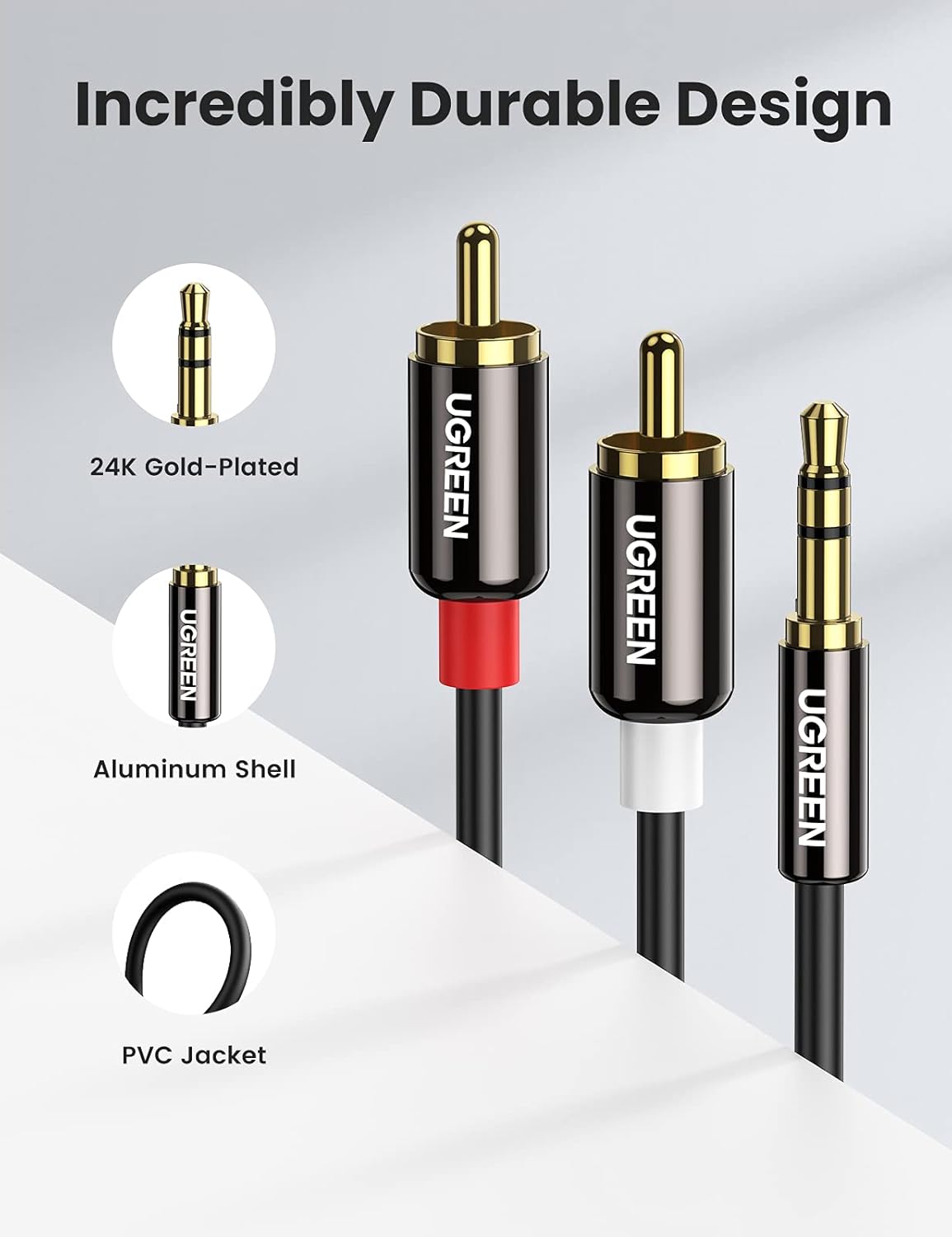 Thumbnail 5 de UGREEN RCA to 3.5mm Cable 2M