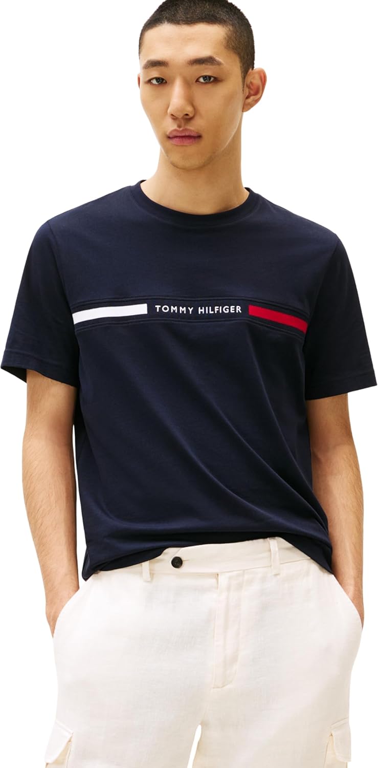Thumbnail 6 de Tommy Hilfiger Herren T-Shirt mit Rundhalsausschnitt – klassisches Basic für den Alltag