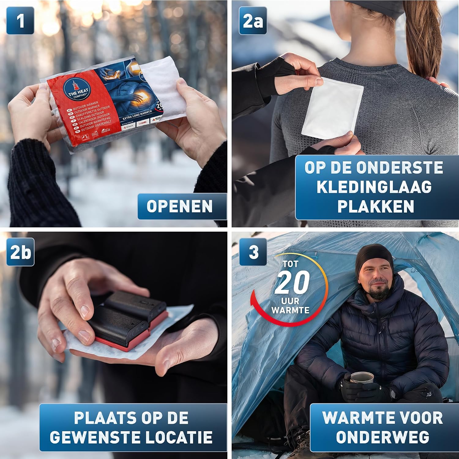 Thumbnail 2 de THE HEAT COMPANY 12410 Outdoor-warmtepad, 20+ uur, zelfklevend, 10 stuks