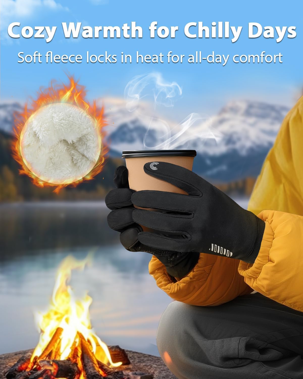 Thumbnail 1 de RIGWARL Gloves Waterproof Winter Touchscreen Gloves