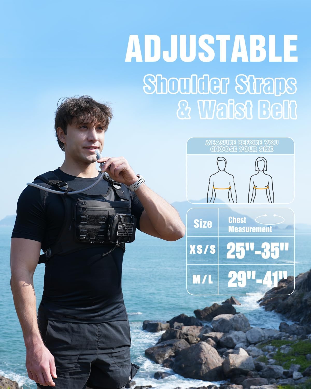 Thumbnail 2 de Zelvot Running Vest 2L Hydration Pack