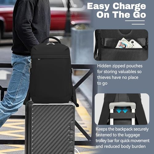 Detalle de Xkdoai 30L Cabin Bag for EasyJet: Compact 45x36x20cm Underseat Backpack