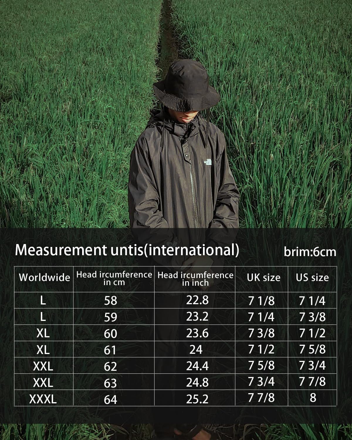 Thumbnail 6 de Chapeau de pêche Zylioo Bob Grande Taille (L/XL/XXL) – séchage rapide, UPF 50+ anti-UV