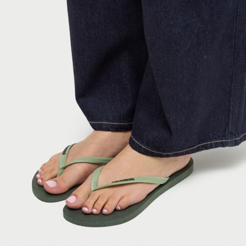 Detalle de Havaianas Slim Logo Pop Up: Chanclas con logo en contraste para mujer