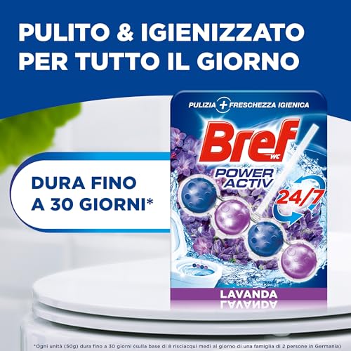 Detalle de Bref WC Power Activ Lavanda: Detergente WC profumato in confezioni da 10 pezzi