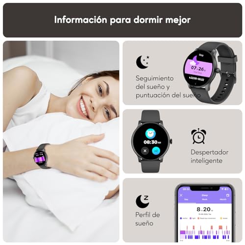 Thumbnail 3 de AcclaFit smartwatch unisex con llamadas Bluetooth y pantalla de 1,85”