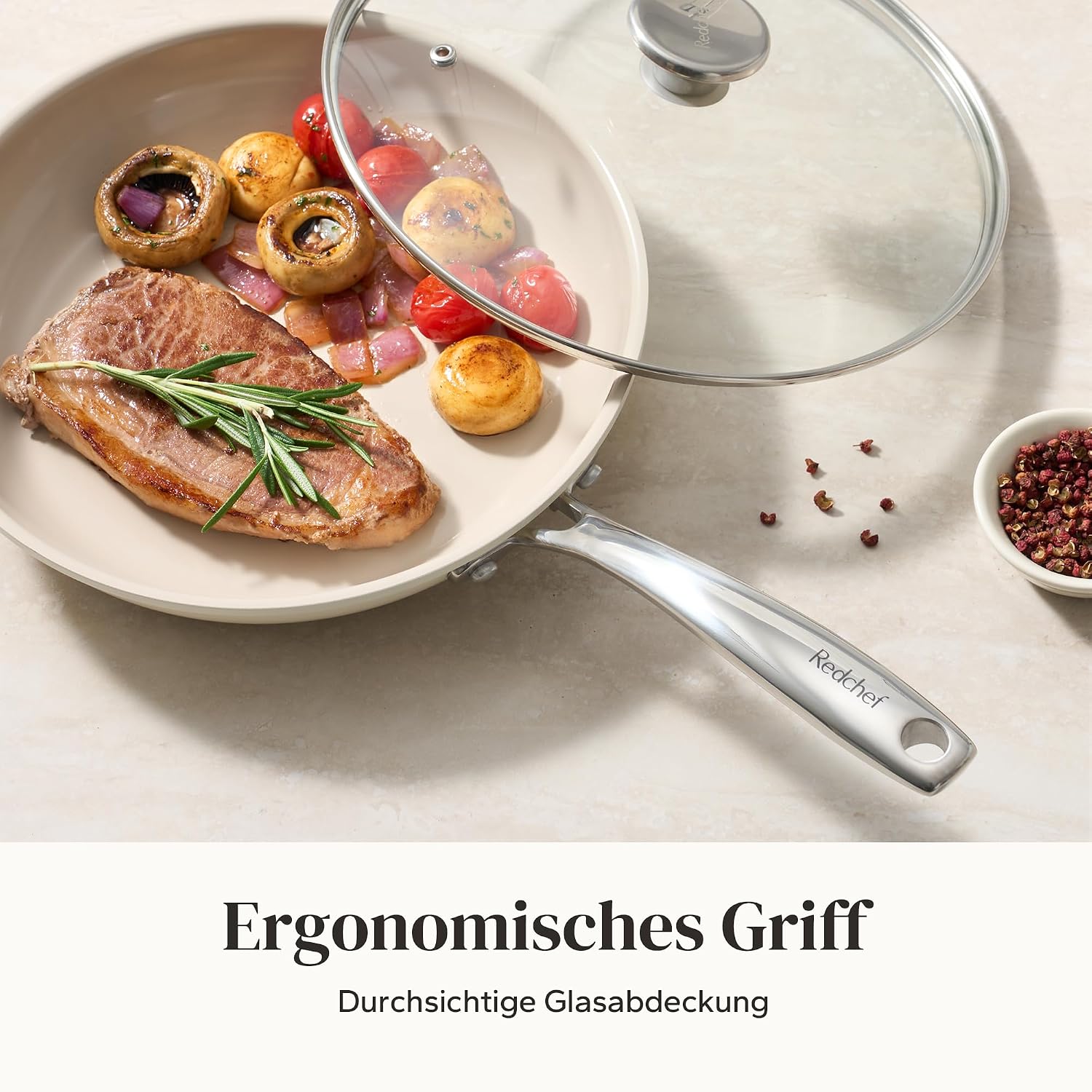 Detalle 2 de Redchef Pfannenset Keramik 6-teilig 20–28 cm