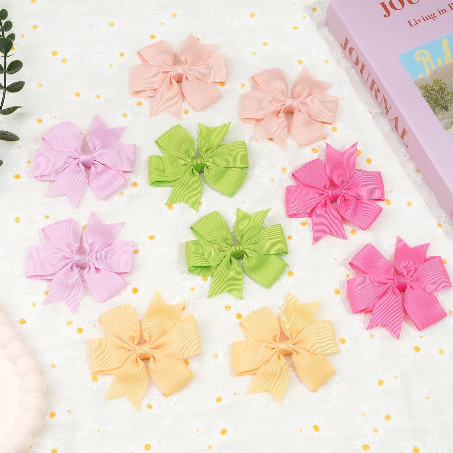 Thumbnail 6 de CÉLLOT ty-054-40pairs Hair Bow Clips, 80-Piece Set in 40 Matching Colors