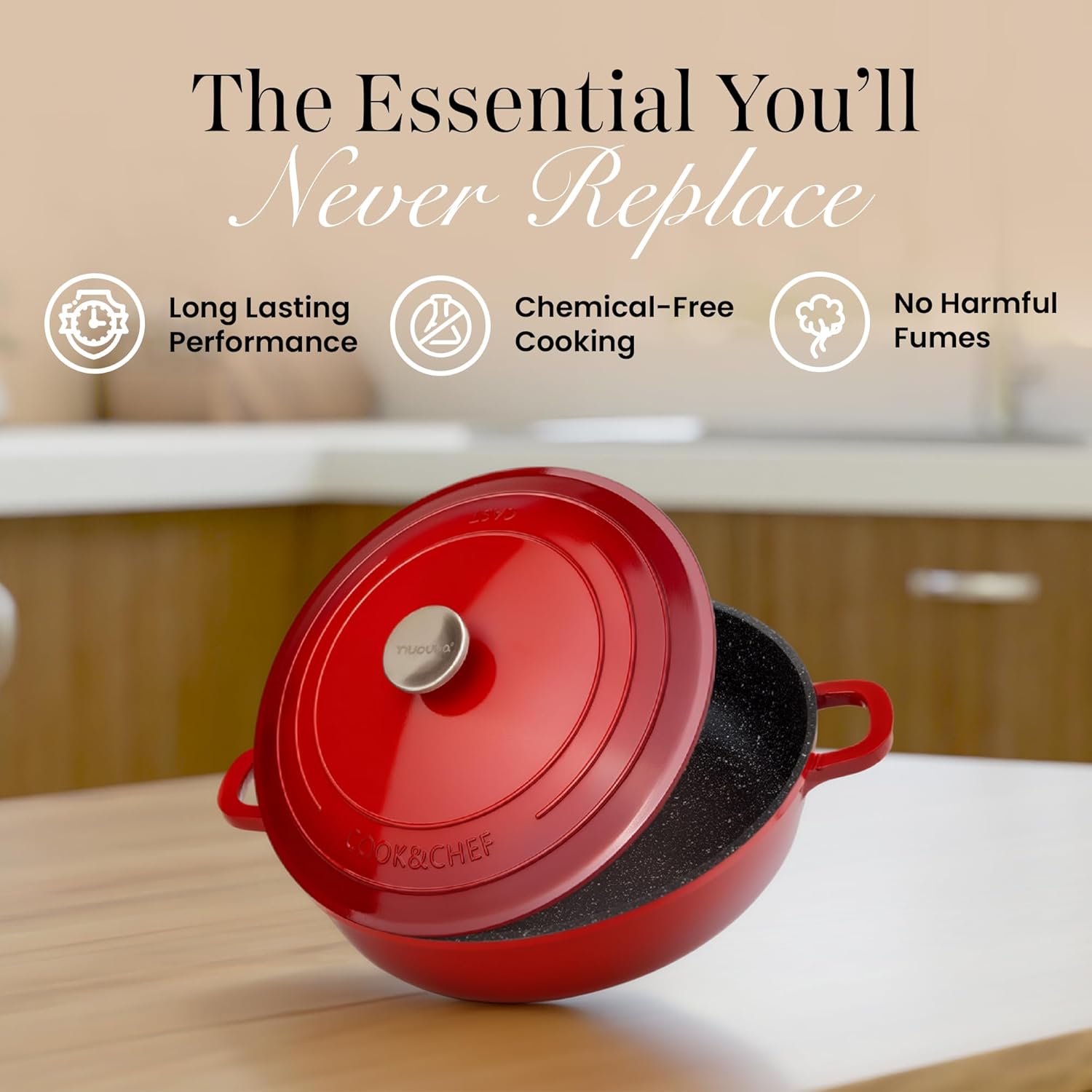 Thumbnail 3 de Nuovva 28cm 3.9L Non‑Stick Casserole Pot 🍲
