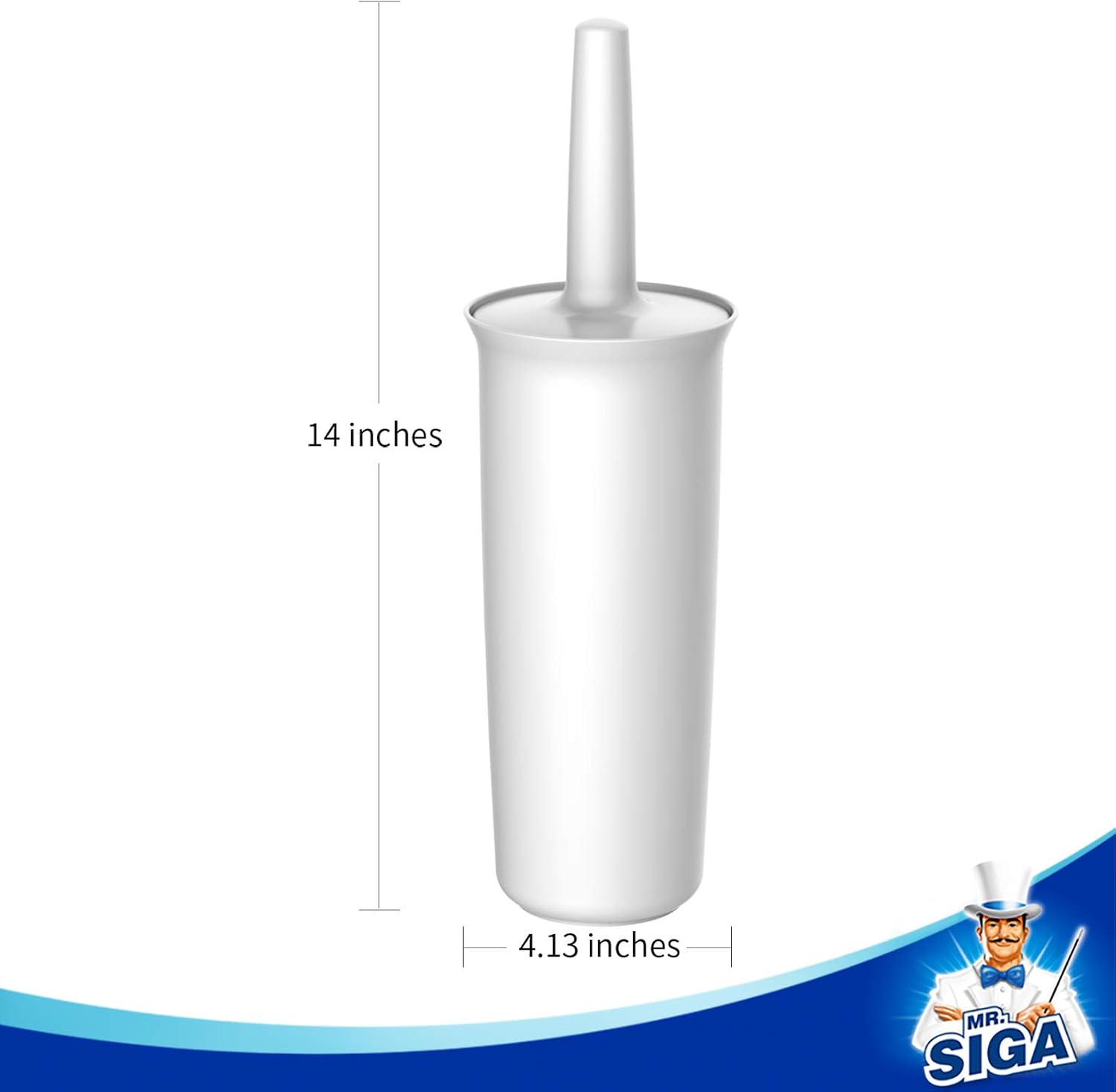 Thumbnail 5 de MR.SIGA Toilet Brush and Holder White