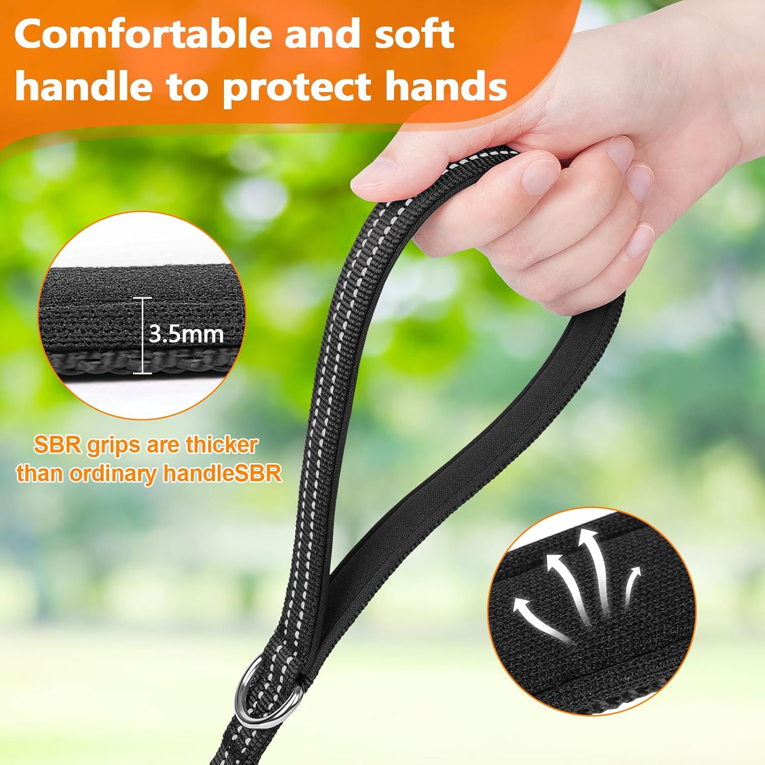 Thumbnail 1 de X XBEN long line dog lead (30M / 98FT) reflective with soft padded handle